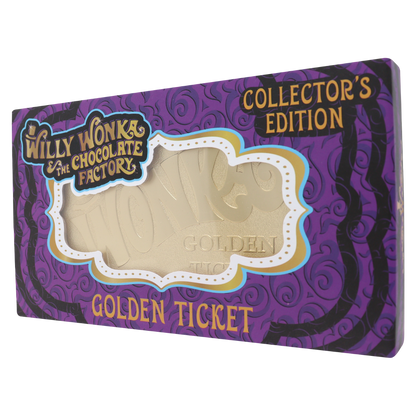 Willy Wonka and the Chocolate Factory Collector's Edition Replica Golden Ticket