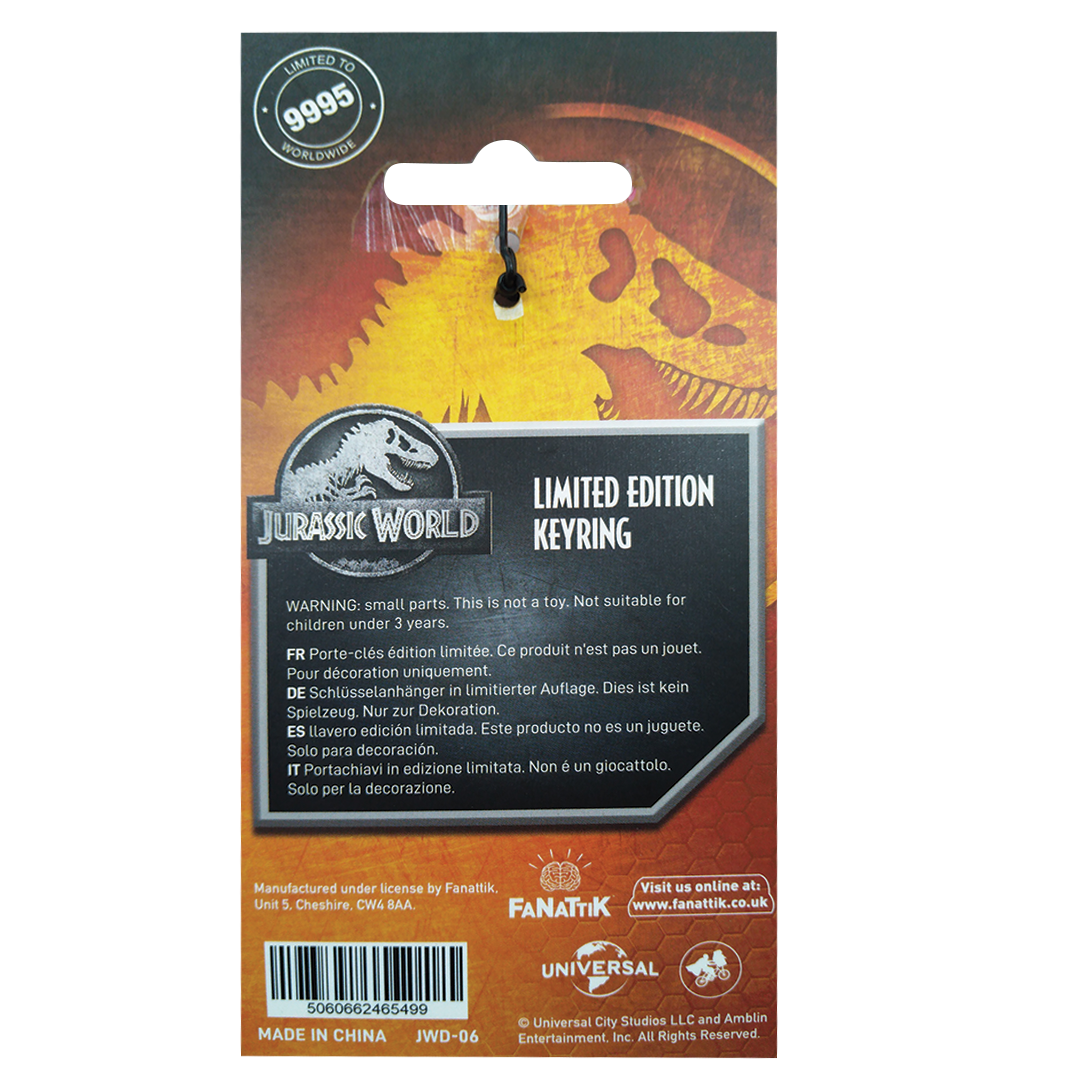 Jurassic World Limited Edition DNA Excavation Zone Key Ring