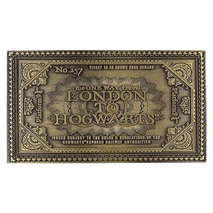 Harry Potter Limited Edition Replica Hogwarts Express Train Ticket