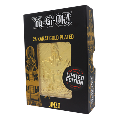 Yu-Gi-Oh! Limited Edition 24k Gold Plated Jinzo Metal Card