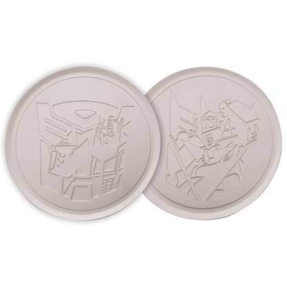 Transformers Set of 4 Embossed Metal Coasters