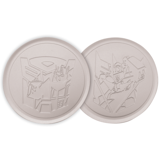 Transformers Set of 4 Embossed Metal Coasters
