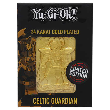 Yu-Gi-Oh! Limited Edition 24k Gold Plated Celtic Guardian Metal Card
