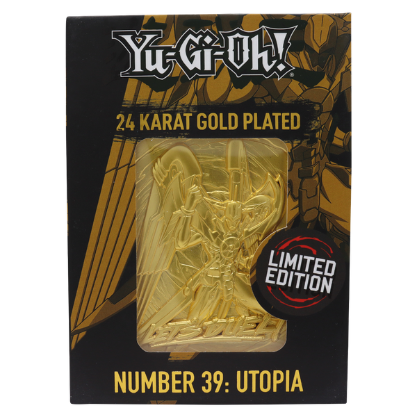 Yu-Gi-Oh! Limited Edition 24k Gold Plated Number 39: Utopia Metal Card