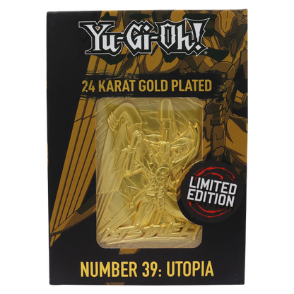 Yu-Gi-Oh! Limited Edition 24k Gold Plated Number 39: Utopia Metal Card