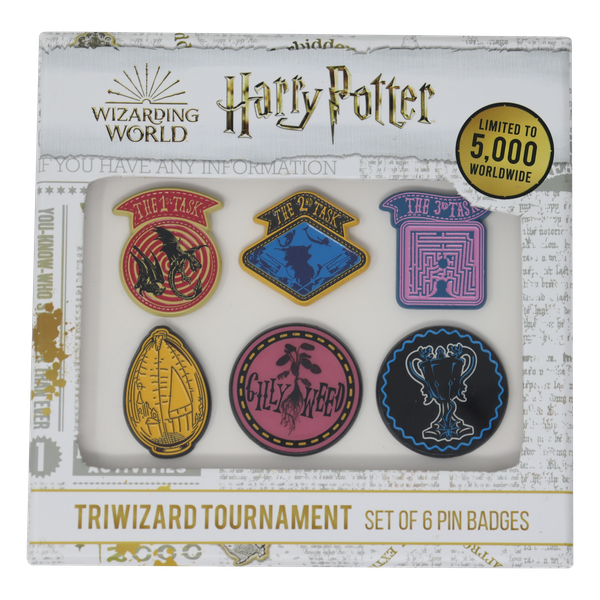 Harry Potter Limited Edition Set of 6 Triwizard Tournament Pin Badges