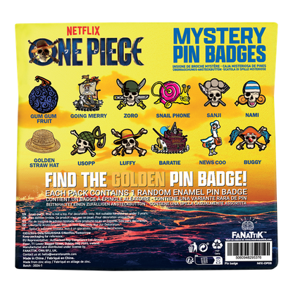 One Piece Mystery Pin Badge CDU Containing 12 Blind Boxes