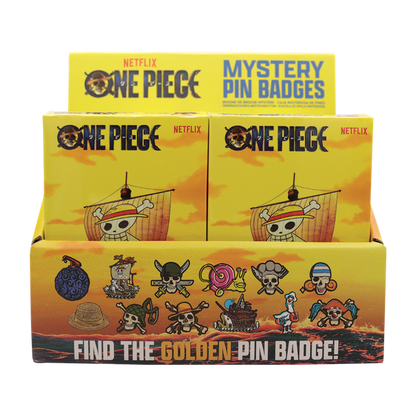 One Piece Mystery Pin Badge CDU Containing 12 Blind Boxes