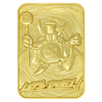 Yu-Gi-Oh! Limited Edition 24k Gold Plated Time Wizard Metal Card