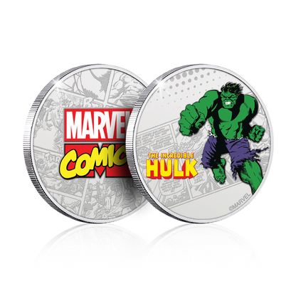 Marvel Limited Edition .999 Silver Plated Hulk Collectible Coin